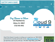 Tablet Screenshot of cloud9drycleaning.com